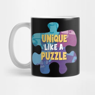 Unique like a puzzle -  Autism awareness Mug